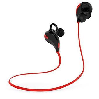 QY7 Wireless Noise Isolation Earphone (Black/Red) (Intl)  