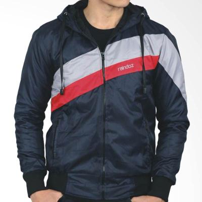 Raindoz Jacket RSE051 Grey Combi Navy Blue