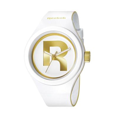 Reebok Icon Black Rad RB RC-IDR-G2-PWIW-W2 White Golden Jam Tangan Wanita