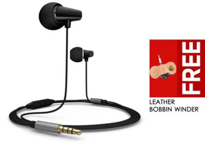 Remax RM 701 Ceramic Apple Earphone with Stereo Sound Bass Headphone - Hitam