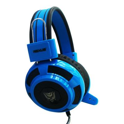 Rexus F15 Headphone Gaming Multimedia Plus Mic - Biru