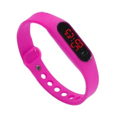 Rhaya Grosir LED Sporty Pink Jam Tangan Wanita