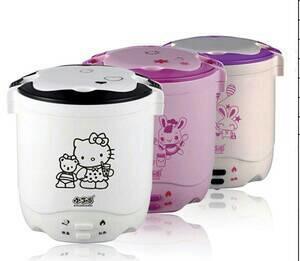 Rice Cooker Mini Kecil Baby Travel Bayi Hello Kitty nasi heater masak