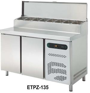 STAINLESS UNDER COUNTER CHILLER FOR SALADS & PIZZA (ETPZ-135)