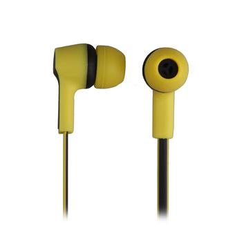 SY-855 Stylish High Definition Flat In-ear Earphone with Mic (Yellow/Black) (Intl)  