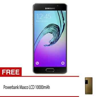 Samsung Galaxy A3 2016 LTE - 16GB - Gold + Gratis Powerbank Maxco 10.000mAh  