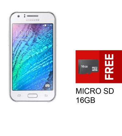 Samsung J200 - J2 - 8GB - LTE - Putih + Bonus Micro SD 16GB