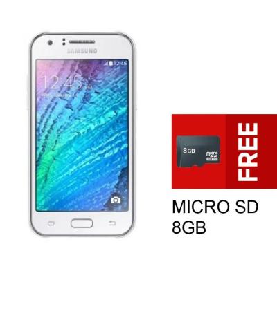 Samsung J200 - J2 - 8GB - LTE - Putih + Bonus Micro SD 8GB