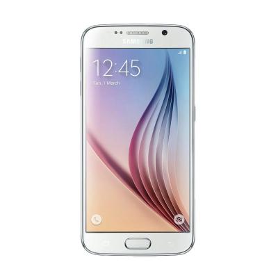 Samsung s6 flat White Smartphone [32 GB/Garansi Resmi]