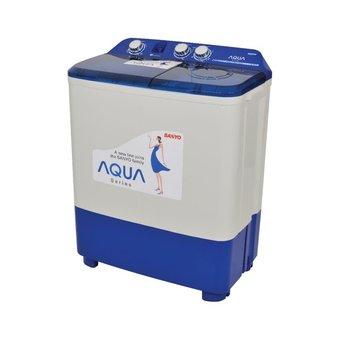 Sanyo Mesin Cuci 2 Tabung Aqua Series - SW870/871XT - Putih-Biru  