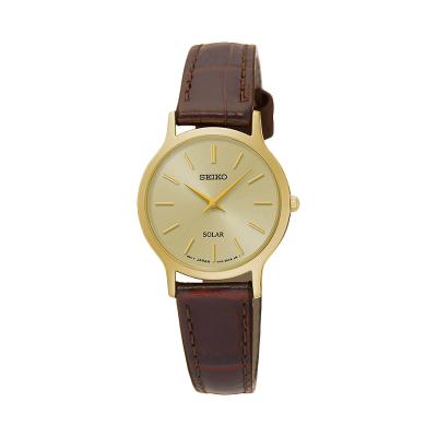 Seiko Solar SUP302P1 Gold Jam Tangan Wanita