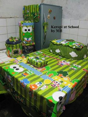 Set Taplak Meja / Kitchenset Keroppi At School