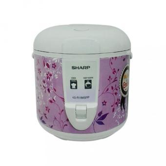 Sharp Rice Cooker KS- R18MS- PP - 1.8 L - Ungu - Khusus Jabodetabek  