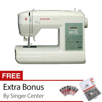 Singer 6199 Brilliance Series - Mesin Jahit Digital + Gratis Ekstra Singer Center  