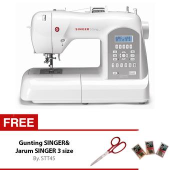 Singer Curvy 8770 Mesin Jahit Digital Portable + Gratis Gunting Singer + Jarum Singer 3 Size  