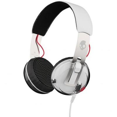 Skullcandy GRIND Tap Tech w/mic OVER-EAR - WHT/BLK/RED