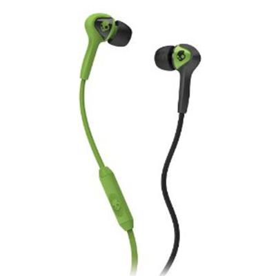 Skullcandy Smokin Buds In Ear With Mic - Hitam/Lime