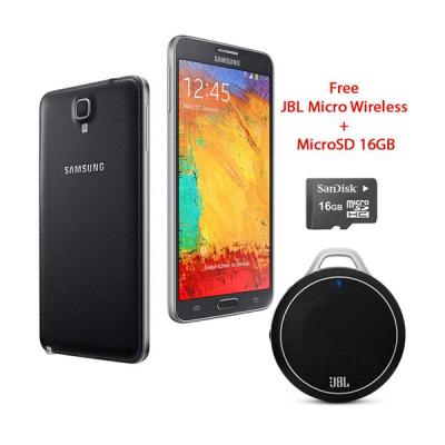 Smartphone Samsung Galaxy Note 3 Neo Hitam Free JBL Micro Wireless + MicroSD 16GB