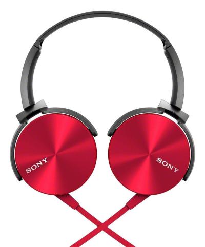 Sony MDR XB - 450AP Extra Bass Headset - Merah