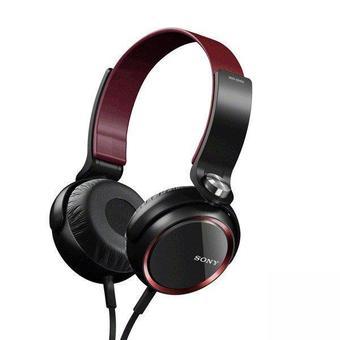 Sony MDR-XB400 XB Series Extra Bass Headphones - Merah  