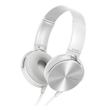 Sony Stereo Headphone MDR-XB450AP - Putih  