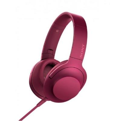Sony h.ear on High Resolution Audio Headphones MDR-100AAP - Bordeaux Pink