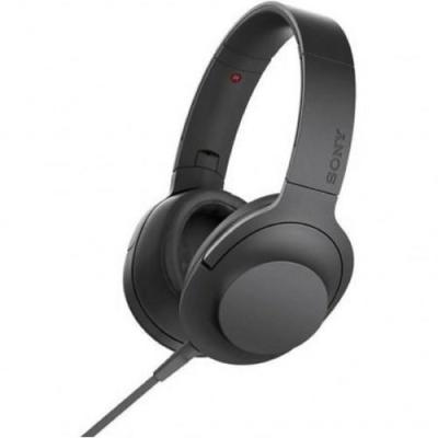 Sony h.ear on High Resolution Audio Headphones MDR-100AAP - Charcoal Black