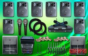 Sound system auderpro premium microphone wireless indikator frekuensi digital cocok untuk gereja auditorium seminar training