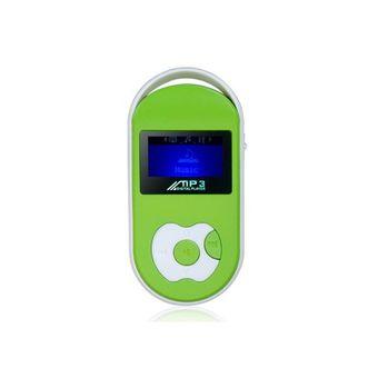 Sports Boat Design OLED Screen MP3 Player with TF Card Reader Green  