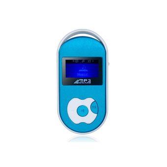 Sports Boat Design OLED Screen MP3 Player with TF Card Reader Blue  