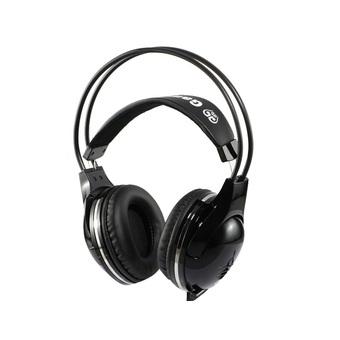 Stereo Sound Wired Headphones with Microphone (Black)  