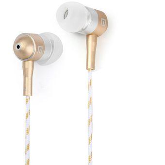 Super Bass In-ear Earphone 3.5mm Jack Stereo Headphone 1.2m Knitted Cable with Microphone for Smartphone (Intl)  