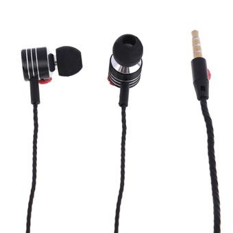 Super Bass Stereo In-Ear Earphone Headphone for MP3 MP4 Black (Intl)  