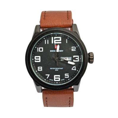 Swiss Army Casual SA6401MDBW Dark Brown Jam Tangan Pria