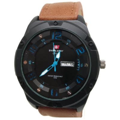 Swiss Army SA 117 Jam Tangan Pria Coklat Biru