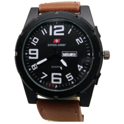 Swiss Army SA 118 Jam Tangan Pria Coklat Putih