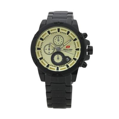 Swiss Army SA 2059 G Chronograph Hitam Krem Jam Tangan Pria