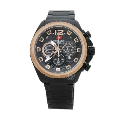 Swiss Army SA 2192M Ipbr Chronograph Dial Hitam Jam Tangan Pria