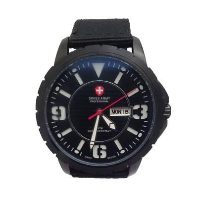 Swiss Army SA 3006 MB Body Hitam Angka Putih Jam Tangan Pria