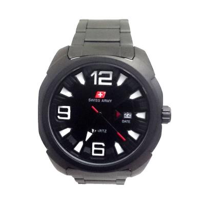 Swiss Army SA 73400 MB Body Hitam Angka Putih Jam Tangan Pria