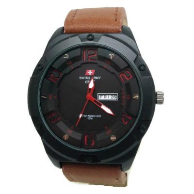 Swiss Army SA117 Jam Tangan Pria Coklat Merah