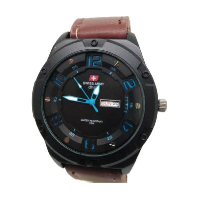 Swiss Army SA117 Jam Tangan Pria Coklat Tua Biru