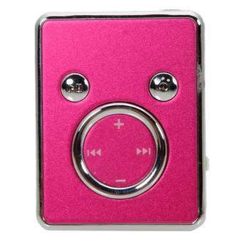 TM08 Cute Panda Face Clip TF Card MP3 Player (Red)  