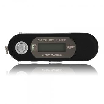 USB2.0 LCD 16GB MP3 Player with Voice Recorder Function Black  