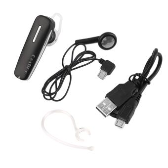 Universal Bluetooth Wireless Stereo Headset Headphone Earphone Handfree Black & silver (Intl)  