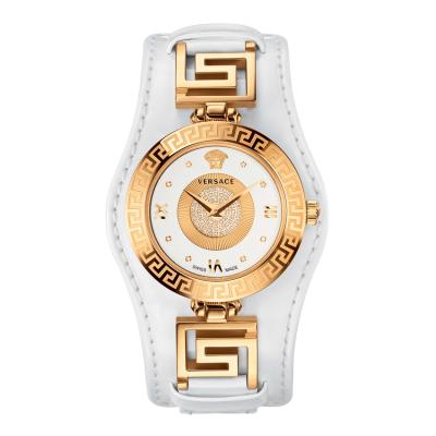 Versace V-Signature VLA050014 Women's Watch White Gold Jam Tangan Wanita