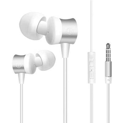 Vivan Resong W9 Wired In-ear Music Headset - Putih-Silver