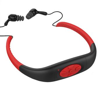 W001 Waterproof MP3 Player 4GB Water Resistant High Stereo MP3 Player (Red) (Intl)  