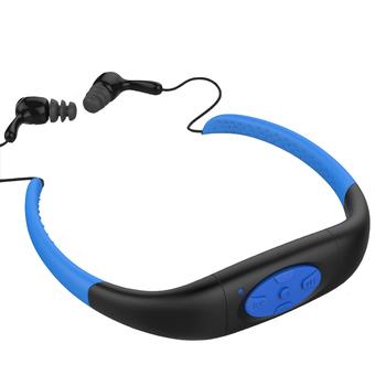 W001 Waterproof MP3 Player 4GB Water Resistant High Stereo MP3 Player (Blue) (Intl)  