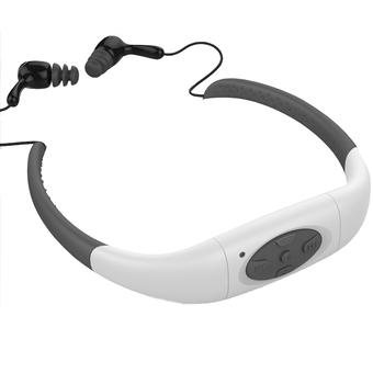 W001 Waterproof MP3 Player 4GB Water Resistant High Stereo MP3 Player (White) (Intl)  